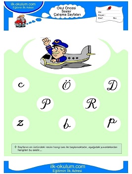 Çocuklar İçin P Sesi Çalışma Sayfaları 